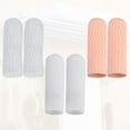 thumbnail image 3 of Nvzi 2 Pairs Finger Cots Finger Protectors for Sewing Rubber Fingertip Hot Glue Finger Protectors Finger Protective Cover Finger Sleeves Finger Gloves Gel Protection (White), 3 of 4