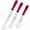 Red, variant on U-Taste Offset Spatulas Set of 3, 420 Stainless Steel Metal Angled Icing Spatula Spreader Smoother with 6/8/10 inches Length Blade and PP Plastic Handle for Cake Decorating Frosting Baking (Aqua Sky)