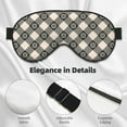 thumbnail image 3 of Uemuo Daisy Plaid Black Pattern Sleep Eye Mask - Light Blocking Sleep Mask Blocking Out Light Perfectly, Soft and Comfortable Night Eye Mask, Eye Blinder, 3 of 7