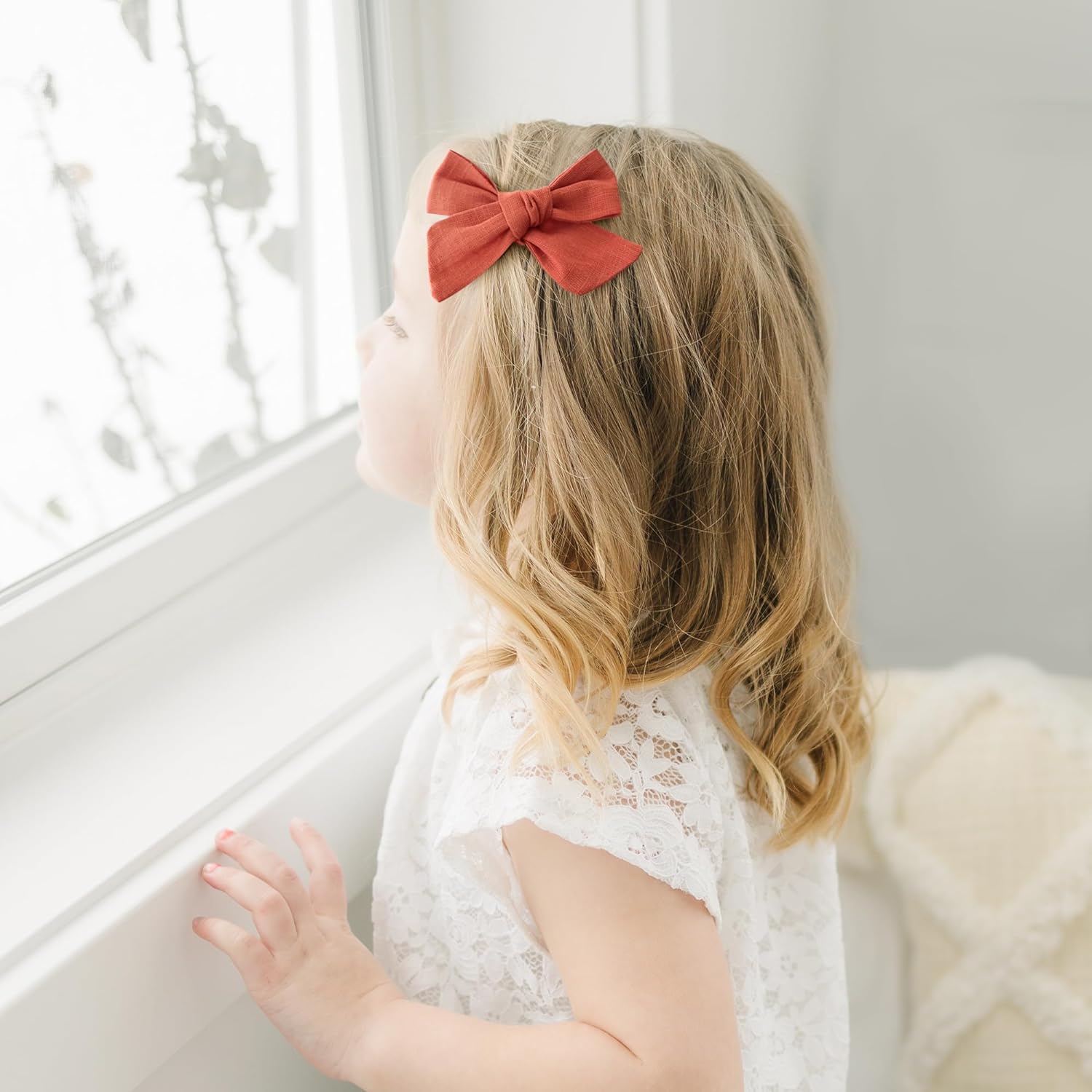 Large Tulle Bow Hair Clips For Baby Girls Lace Hair Bow Teen Girls Women Lightweight Gauze Dress Bow Hair Barrettes Accessories (8 Pack Tulle Fable Bows