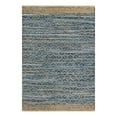 thumbnail image 3 of Unique Loom Chindi Trellis Collection Area Rug - Sand (5' 1" x 8' Rectangle Denim blue/Navy Blue), 3 of 7
