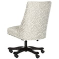 thumbnail image 5 of SAFAVIEH Scarlet Upholstered Cushioned Desk Chair with Caster, Grey, 5 of 7