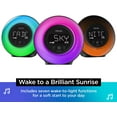 iHome PowerClock Glow Alarm Clock Bluetooth Color Changing FM Clock