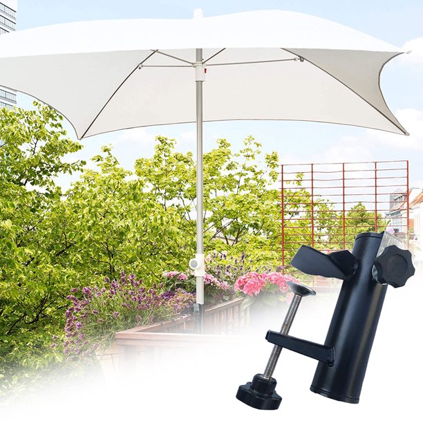 LINASHI Umbrella Stand Metal Clamp, Sun Shade Support, Balcony Umbrella