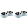 thumbnail image 1 of (Lot de 2) Rinsvye Napperons pour Chien à Double Bol pour Chiot pour Table de Dîner Mangeoire en Acier Inoxydable Grands Napperons Ronds de Table 30 Pouces Plat à Boire Fournitures d'Alimentation Accessoires pour Petit Chien Acier Inoxydable, 1 of 4