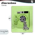 thumbnail image 4 of Stupell Industries Eclectic Disco Laundry Machine over Lime Canvas Art, 36 x 48, by LISH Creative, 4 of 8