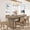 Peachwood Original, variant on Ataujin Modern Farmhouse Oval Dining Table for 6-8, Long Large Kitchen Table with Thick Sturdy Wooden Base, Water Resistant, Easy Assembly, Perfect for Living Room, Office, Apartment