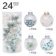 thumbnail image 2 of 24 piezas de bolas colgantes de árbol de Navidad, decoración de plástico para árbol de Navidad, colgante para fiesta, bola colgante, 2 of 5