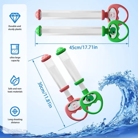 Kiddiway Pull-Type Firework Water Gun - Large Capacity Spray Toy for Outdoor Beach and Pool Fun Summer Water Gun Perfect for Water Fights Green