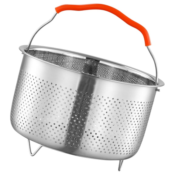 Pot Steamer Insert Stainless Steel Basket Mesh Colander Pasta Miss Silver