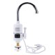 thumbnail image 1 of Grifo mezclador de agua caliente y fría con pantalla digital LED, duradero, calentador de agua, grifo para fregadero de cocina, grifo mezclador con boquilla, compatible con UE (blanco), 1 of 7