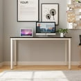 thumbnail image 2 of SOGES 55 inches Large Office Desk Writing Desk, Black & White, 2 of 5