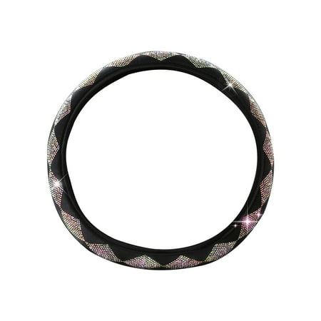 Tahtuvzn Auto Parts Clearance! Summer Steering Wheel Cover Rhinestone Steering Wheel Cover with Crystal Diamond for Women Sparkling Car Wheel Protector Universal 14-15 Inches Gifts for Family