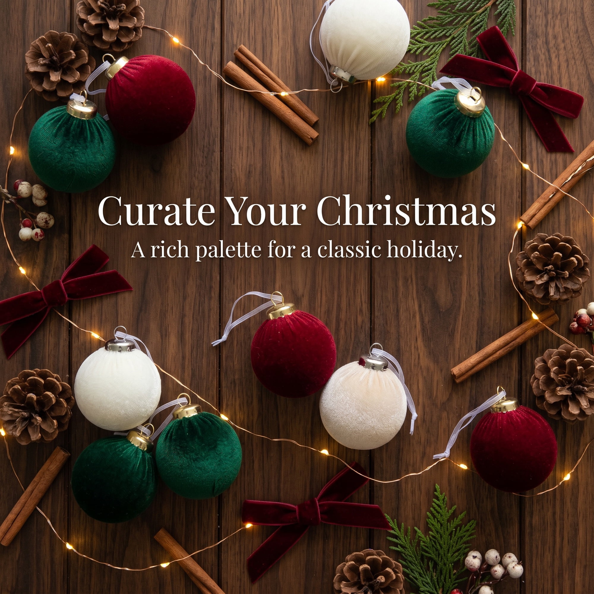 Unique Bargains Velvet Christmas 12 Pack Flocked Sphere Orbs Luxury Ornaments Style B 2.4"