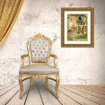 thumbnail image 3 of Kruskamp, Janet 25x32 Gold Ornate Wood Framed with Double Matting Museum Art Print Titled - Summer Front Porch, 3 of 4