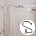 thumbnail image 2 of 12pcs T Shaped Curtain Hooks Shower Curtain Hooks Iron Glide Shower Rings, 2 of 7
