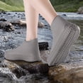 thumbnail image 5 of Silicone Waterproof Shoe Covers Thickened - Non Slip Reusable Overshoes, Washable Rain Boots Protection for Women & Men, Portable Travel Outdoor, 5 of 9