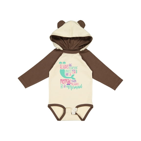 Inktastic Always be Yourself, Unless you can be a Mermaid Boys or Girls Long Sleeve Baby Bodysuit