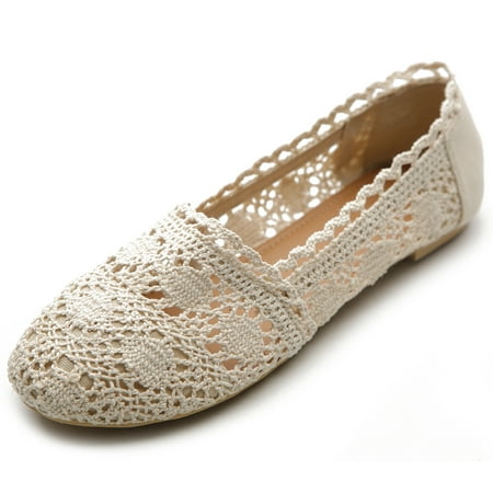 

Ollio Womens Shoe Lace Ballet Breathable Flat ZM1023