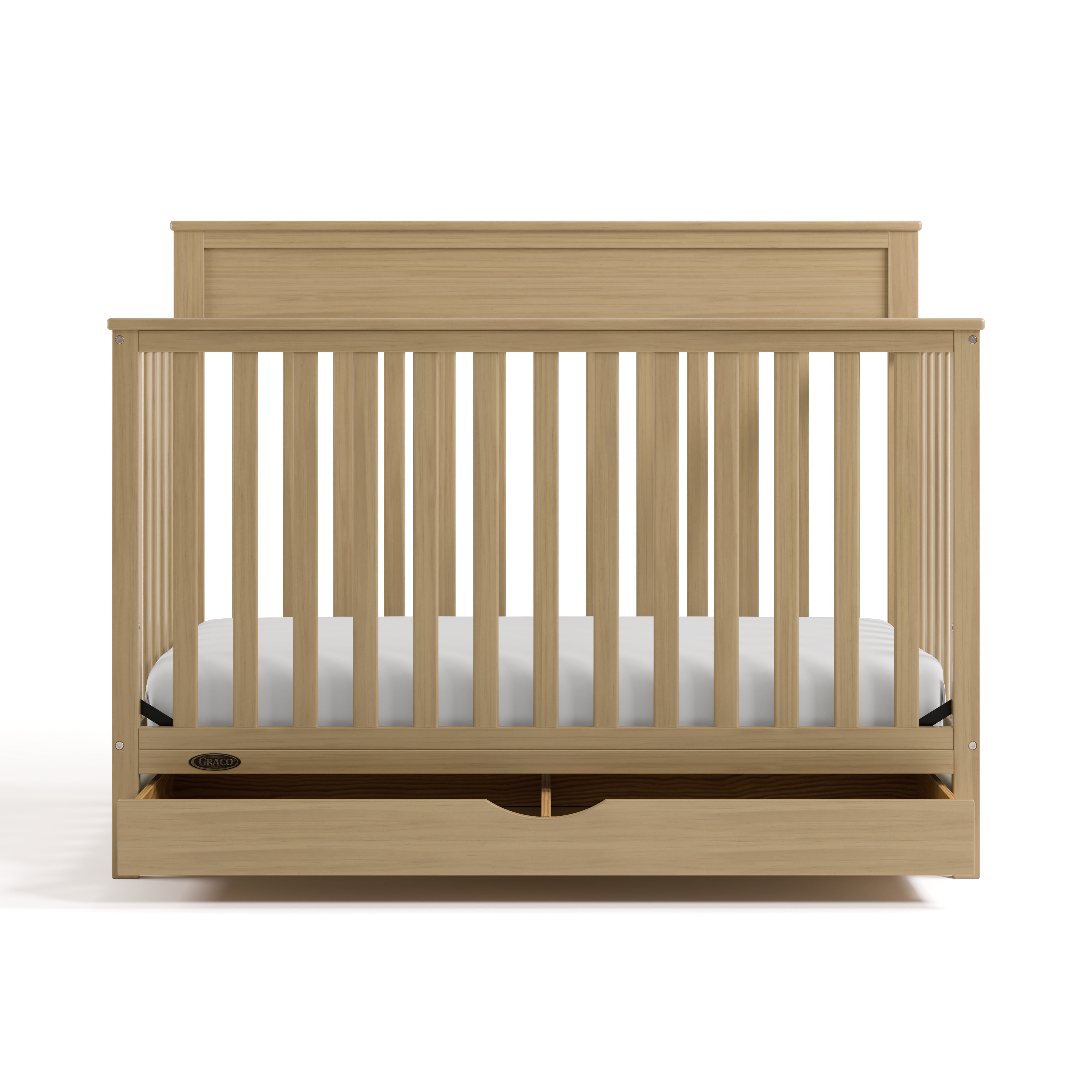 Graco Shiloh Convertible Baby Crib with Drawer, Driftwood
