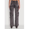 thumbnail image 5 of Womens Daisy Mineral Wash Straight Leg Utility Jeans, 5 of 5