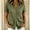 *Army Green, variant on ClodeEU Women's Collared Short Sleeve Button Down Shirt,Casual Loose Fit Blouse Army Green,Women's Plus L