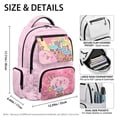thumbnail image 5 of Jeiento Axolotl Backpack for Girls 17 Inch Lightweight School Bag with 600D Tear Resistant & Padded Tablet Sleeve, Cartoon Bookbag for Elementary Ages 9-12, 5 of 8