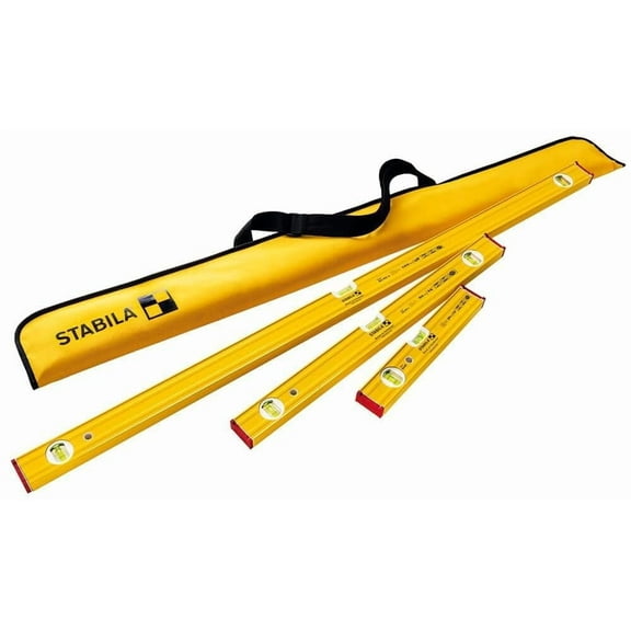 Stabila Pro Set 80 AS Spirit Levels with Carrying Case CA3