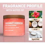 Shea Sugar Scrub, Coconut Hibiscus, 18 oz