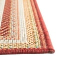 thumbnail image 6 of Unique Loom Baja Outdoor Collection Area Rug - Ensenada (7' 10" x 10' Rectangle Burgundy/Green), 6 of 7