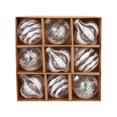 thumbnail image 5 of Hvmvliv Christmas Ornaments 9Pc 3.12inch Christmas Tree Ornament Boxed Shatterproof Hanging Balls Decor for Xmas Party Tree Decoration Silver, 5 of 6