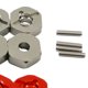 thumbnail image 4 of Vogacara RCGOFFLOW-rueda de montaje hexagonal para coche teledirigido, adaptador fuerte para vehículos de carretera 1/18 Wltoys A959 A979 A969 Kits de construcción modelo Dorado, 4 of 6