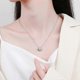thumbnail image 2 of s925 sterling silver necklace female simple niche design pendant beating heart clavicle chain, 2 of 4