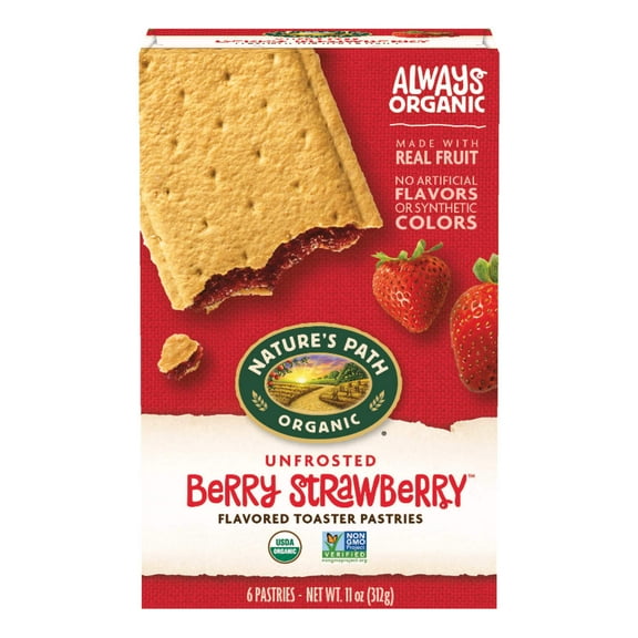 Nature's Path Organic Strawberry Unfrosted Toaster Pastries 11oz Box