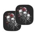 thumbnail image 6 of Jeiento Skeleton Rose Windshield Sun Shade for Truck SUV Car Foldable Automotive Front Window Sunshade Protector Removable Automotive Accessories Fit Most Car, 6 of 7