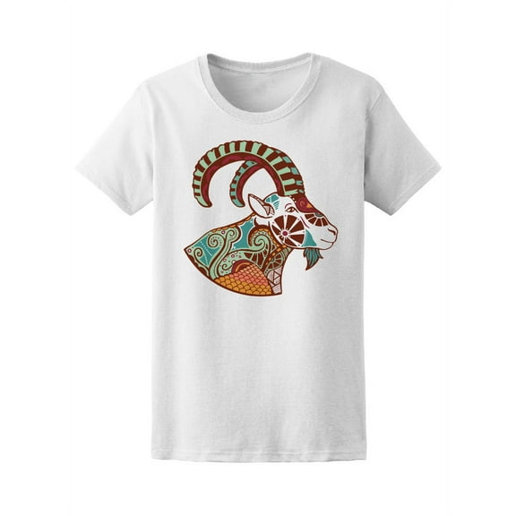 Colorful Zodiac Signs Capricorn T-Shirt Men -Image by Shutterstock, Male 4X-Large