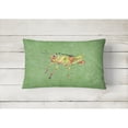 thumbnail image 2 of Carolines Treasures 8848PW1216 Grasshopper on Avacado Canvas Fabric Decorative Pillow, 12H x16W, multicolor, 2 of 3