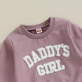 thumbnail image 6 of Girls Outfit Set Girls Set Autumn Toddler Baby Girl Fall Outfits Letter Embroidery Long Sleeve Sweatshirt + Sweatpants Set Spring Clothes, 6 of 7