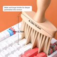 thumbnail image 4 of 2Pcs Non Static Double Sided Instrument Dust Removal Brush，Wooden Keyboard Cleaning Brush for Keyboards Pianos Synthesizers（2pcs beech ）, 4 of 5