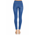 thumbnail image 4 of Jvini Women's Pull On Skinny Jeans Stretch Denim Jean Jeggings Regular Length Medium Blue Wash, 4 of 5