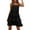 Black, variant on Spring Dresses for Women Summer Sleeveless Ruffle Tiered Layered Chiffon Pleated A Line Swing Mini Spring Dress