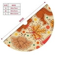 thumbnail image 3 of Sikiie Autumn Animal Maple Leaves 30-48 inches {designName} Print Christmas Tree Skirt Snowman Xmas Tree Skirt with Edge Christmas Decorations for Holiday Party-36", 3 of 7