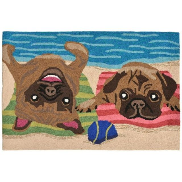 Liora Manne 1520/44 Pug Life Multi 24 Pieds'x36 Pieds'