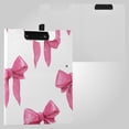 thumbnail image 2 of Pink Bowknots Watercolor Foldable Binder Folder Clipboard with Pen Slot Double Clips A4 Size File Storage, 2 of 8