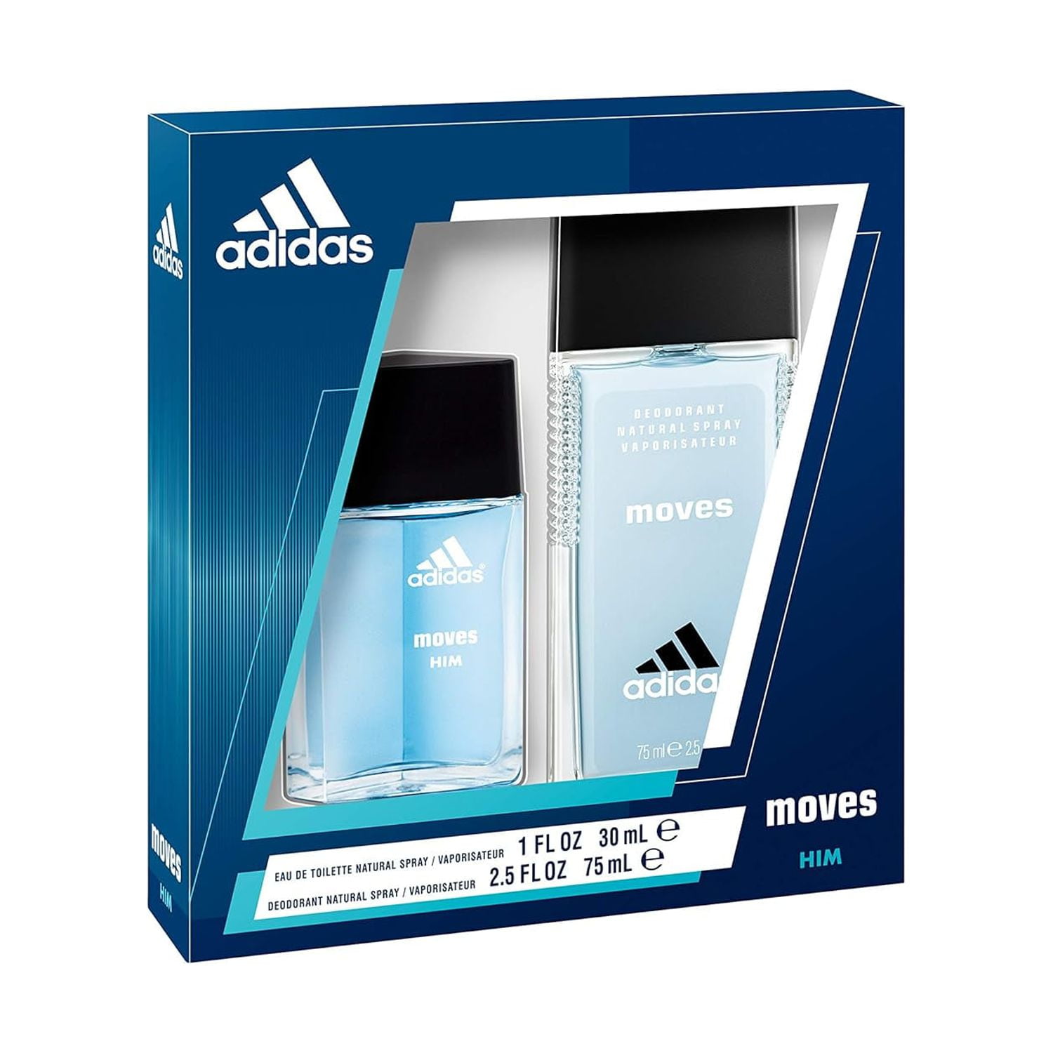 adidas Moves Men's 2 Piece Fragrance Gift Set - Walmart.com