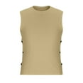 thumbnail image 5 of Fheaev Summer Tank Tops For Men Men'S Tank Top Loose Fitting Camisole Sleeveless Button Up Short Sleeved Cotton Round-Neck Tank Top, 5 of 5