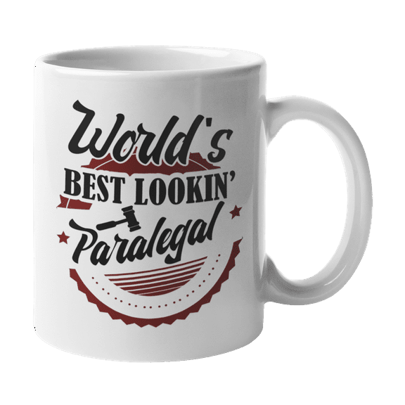 World's Best Lookin' Paralegal, Legal Assistant Coffee & Tea Gift Mug Cup (11oz)