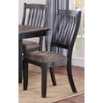 thumbnail image 2 of Dtwnek Set of 2 Classic Wood Side Chair Fabric Upholstered Seat Dining Chair, Coffee, 2 of 7