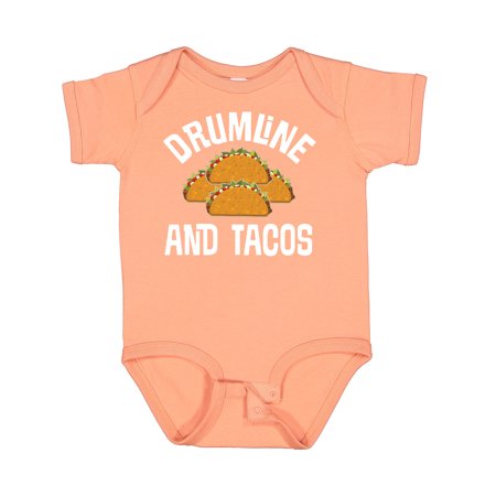 

Inktastic Drumline and Tacos Funny Drummer Gift Baby Boy or Baby Girl Bodysuit