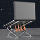 thumbnail image 3 of Folding Portable Laptop Notebook Stand, Viewing Angle Height Adjustable Aluminum Bracket, 3 of 5